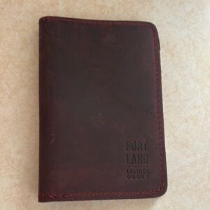 Portland leather goods modern passport holder